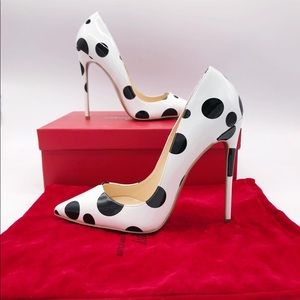 Jessie Bryan polka dot red bottom designers shoe